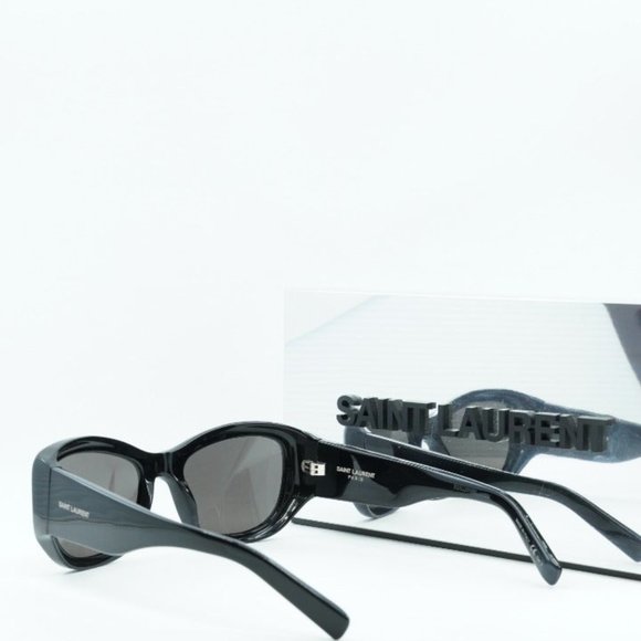FINAL PRICE NEWEST SAINT LAURENT SL498 001 BLACK SUNGLASSES - Picture 5 of 12